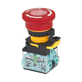 Emergency Stop Plug Terminal Φ40 Mushroom Release After Rotation 'STOP' 1 Normally-Closed